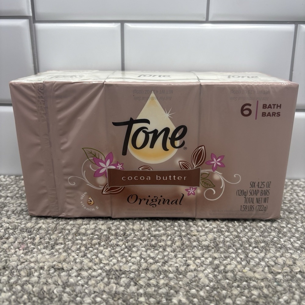 Tone Bath Bars with Cocoa Butter Original Scent 6 Count Sealed